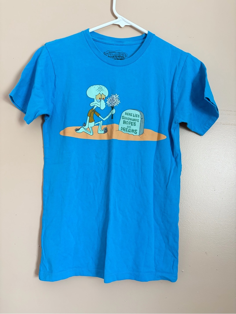 Nickelodeon Blue Squidward Graphic Short Sleeve Tee